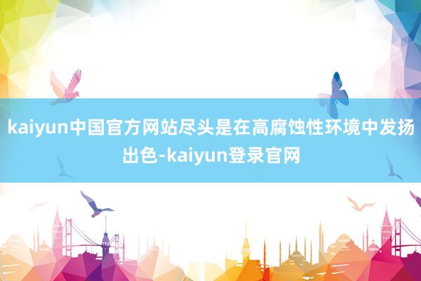 kaiyun中国官方网站尽头是在高腐蚀性环境中发扬出色-kaiyun登录官网